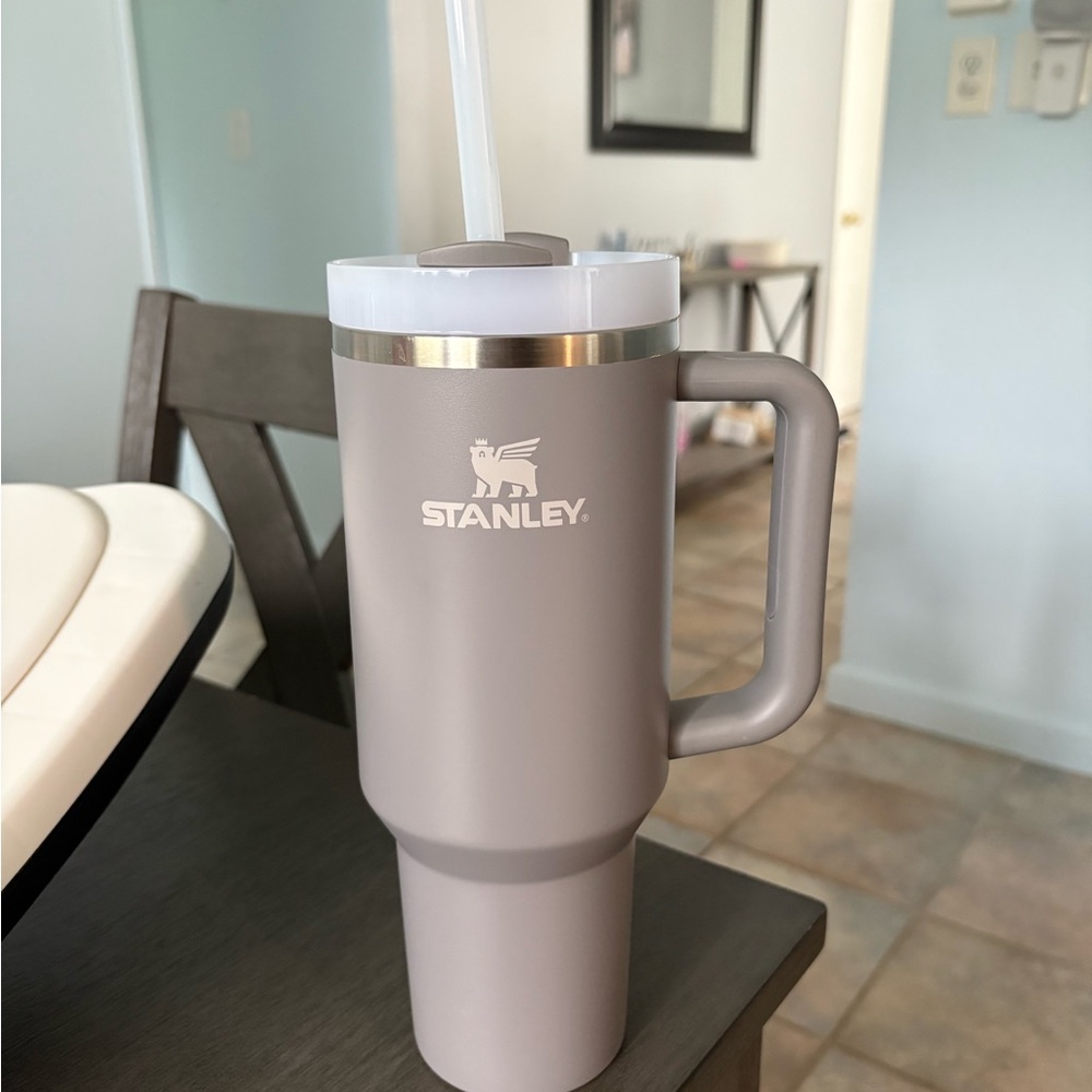Stanley Tan Travel Mug with Handle
